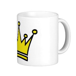 golden crown icon mugs