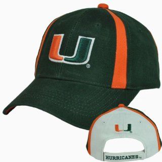 NCAA UM Miami Hurricanes Canes Criss Cross Constructed Licensed Velcro Hat Cap : Sports Fan Baseball Caps : Sports & Outdoors