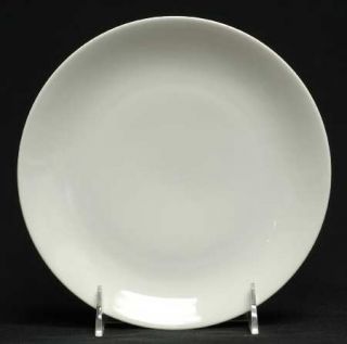 Johann Haviland Eva White Salad Plate, Fine China Dinnerware   All White, Coupe,
