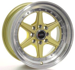 XXR 501 15x8 Gold 4 100/4 114.3 +15mm Wheels: Automotive
