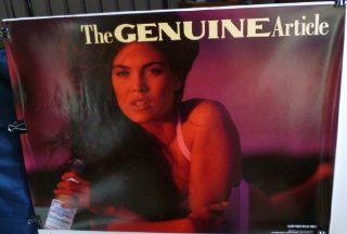 BUDWEISER BEER THE GENUINE ARTICLE 1992 SEXY GIRL 28"x20" POSTER #L92 08 "KNOW WHEN TO SAY WHEN" : Prints : Everything Else