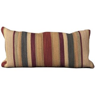 Mina Victory Stripe Rust 14 x 30 inch Decorative Pillow by Nourison Nourison Throw Pillows