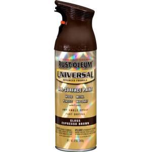 Rust Oleum Universal 12 oz. All Surface Gloss Espresso Brown Spray Paint and Primer in One (6 Pack) 245215