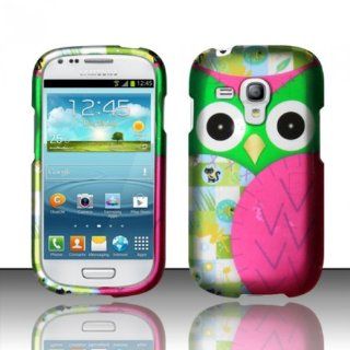For Samsung Galaxy Mini i8190 (AT&T) Rubberized Design Cover   Owl Design Cell Phones & Accessories