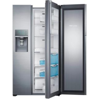 Samsung 28.5 cu. ft. Side by Side Refrigerator in Stainless Steel, Food Showcase Design RH29H9000SR