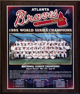 1995 Atlanta Braves World Series Champions Team 13x16 Plaque : Decorative Plaques : Sports & Outdoors