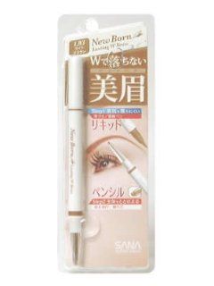 Sana New Born Eyebrow Liquid and Pencil (Light Brown 3): Health & Personal Care