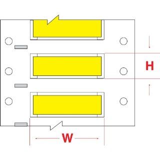 Brady PS 250 2 YL SC PermaSleeve Wire Marking Sleeves   1" Core, 0.439" Height, 2.00" Width, Polyolefin (B 342) Yellow (Roll of 500)