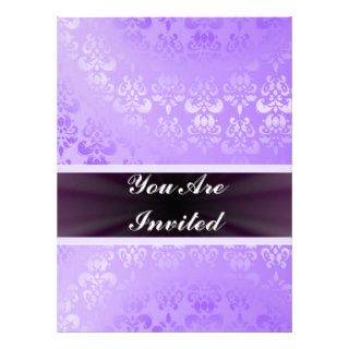 Mauve damask any occasion personalized invite