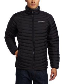Columbia Men's Power Down Jacket, Black, Small: Sports & Outdoors
