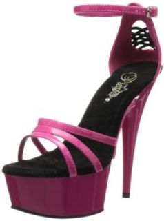 Pleaser Women's Delight 662 Ankle Strap Sandal: Shoes