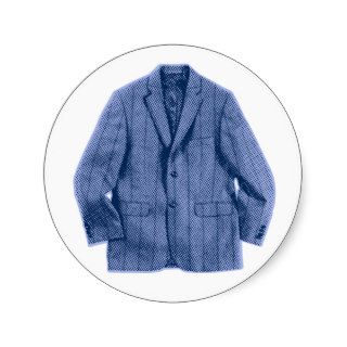 Mens Jacket Pop Art Design in Blue Sticker