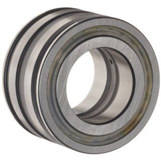 INA SL045016PP Cylindrical Roller Bearing, Double Row, Fixed, Normal Clearance, Open End, Double Sealed, Oil Hole, Metric, 80mm ID, 125mm OD, 60mm Width, 3200rpm Maximum Rotational Speed, 75000lbf Static Load Capacity, 46500lbf Dynamic Load Capacity Indus