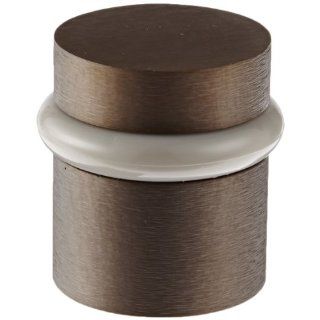 Rockwood 446.10B Bronze Modern Style Universal Door Stop, #12 X 1 1/2" WS Fastener with Plastic Anchor and 12 24 x 1" FH MS Fastener with Lead Anchor, 1 1/4" Base Diameter, 1 1/2" Height, Satin Oxidized Oil Rubbed Finish: Industrial &am