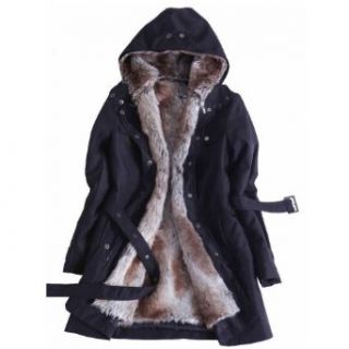 BattleFire 2014 Newest Women Bladder Warm Fur Trench Coat OverCoat Jacket