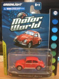 Greenlight Motor World Classic Series Volkswagen Beetle Red: Toys & Games