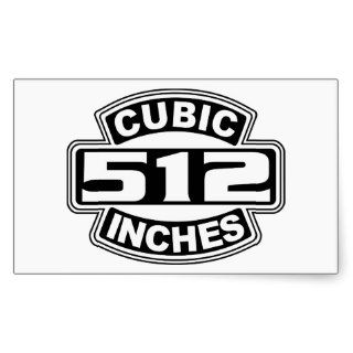 512 Cubic Images Rectangular Stickers