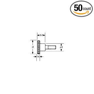 (50pcs) Metric DIN 464 M3X6 Raised Knurled Head Screw Brass Ships Free in USA: Set Screws: Industrial & Scientific