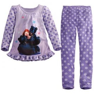 Disney Brave Merida Princess Long Sleeve Pajama Nightshirt Nightgown 8 Clothing