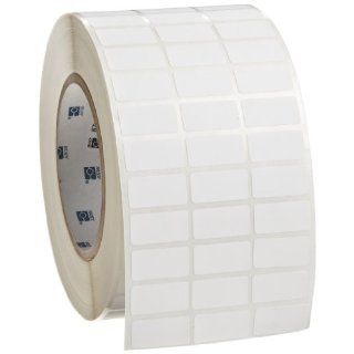 Brady THT 5 449 10 1" Width x 0.5" Height, B 449 Removable Polypropylene, Matte Finish White Thermal Transfer Printable Label (10000 per Roll): Industrial & Scientific