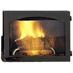 Door for Prestige NZ 26 Wood Burning Fireplace Door Style: Arched in Painted Black   Gas Stoves