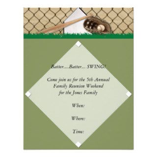 Baseball Diamond Party Invitation