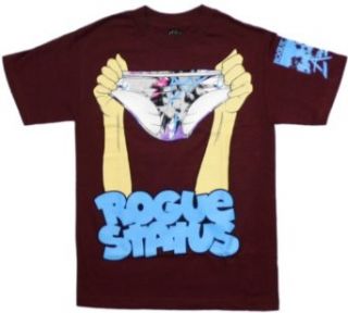 Panty Raid S/S Mens T shirt in Burgundy by Rogue Status, Size: XXX Large, Color: Burgundy: Novelty T Shirts: Clothing
