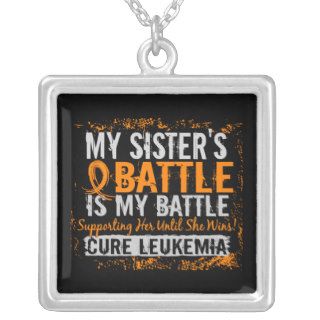 My Battle Too 2 Leukemia Sister Pendants