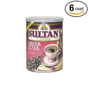 Sultan Light Roast Greek Style Coffee, 16 Ounce    6 per case.: Industrial & Scientific