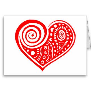 Paisley Heart /blk Cards