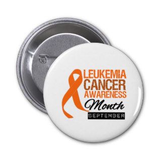 Leukemia Awareness Month Draped Ribbon Pin