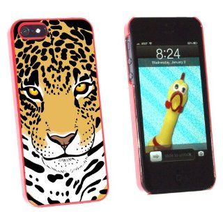 Graphics and More Leopard   Big Cat Snap On Hard Protective Case for Apple iPhone 5/5s   Non Retail Packaging   Red: Cell Phones & Accessories