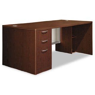 Attune Left Pedestal Desk, Frosted Mod Panel, 72w x 36d x 29 1/2h, Shaker CY by HON (Catalog Category: Furniture & Accessories / Desks) : Office Desks : Office Products