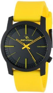 Rip Curl Men's A2698   FLY Cambridge ABS Silicone Fluorescent Yellow Analog Surf Watch: Watches