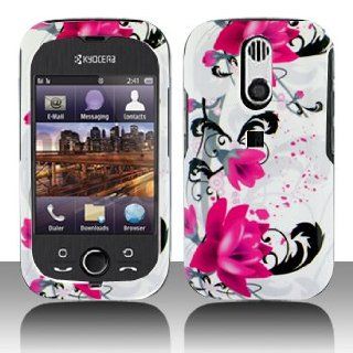 Premium   Kyocera E3100/Rio Red Flower on White Cover   Faceplate   Case   Snap On   Perfect Fit Guaranteed: Cell Phones & Accessories