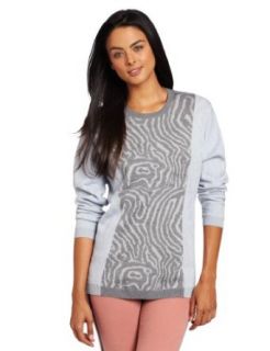 Cynthia Rowley Women's Pieced Woodgrain Sweater, Bleached Woodgrain, Large at  Womens Clothing store