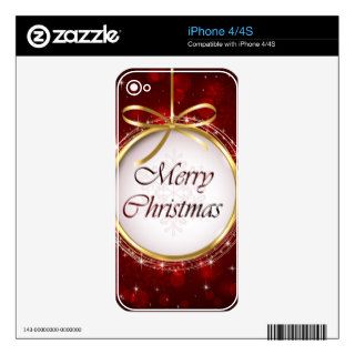 Merry Christmas Decals For The iPhone 4