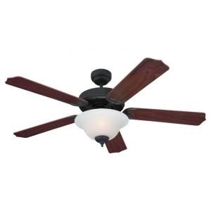 Sea Gull Lighting Quality Max Plus 52 in. Indoor Weathered Iron Ceiling Fan 15030BLE 07