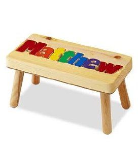 Personalized Kids Puzzle   Name Stool   Primary : Nursery Step Stools : Baby