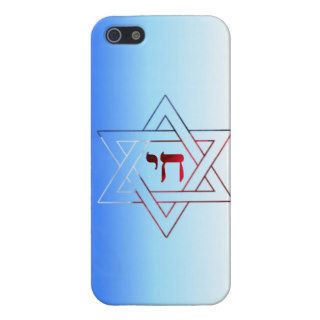 Custom Star of David and Chai  Iphone 5 case