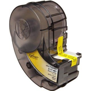 Brady X 17 483 IDXPERT 0.5" Height, 1" Width, B 483 Ultra Aggressive Polyester, Black On White Color Label (450 Per Cartridge): Industrial & Scientific