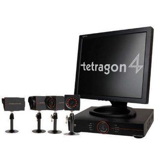 Netrome Tetragon 4 Channel DVR Security System with 4 Camera and LCD Monitor : Complete Surveillance Systems : Camera & Photo