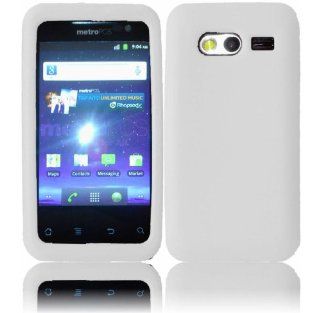 White Silicone Jelly Skin Case Cover for Huawei Activa 4G M920: Cell Phones & Accessories