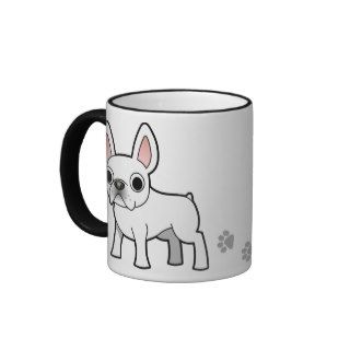Cartoon French Bulldog (white) Coffee Mug