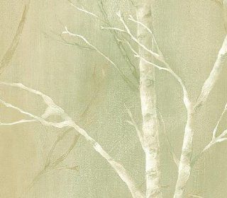 Green Birch Trees Wallpaper    