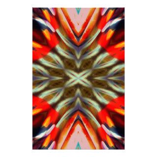 Psychedelic Illusion Abstract Stationery Design