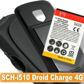 [Aftermarket Product] 3600mAh 3600 mAh Extended Battery Backup Spare Extra Power Replace Replacement+Black Back Battery Door Cover Case+Belt Clip Holster Case FOR Samsung i510 Droid Charge 4G: Cell Phones & Accessories