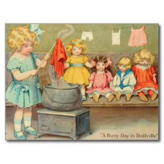 Dolly Laundry Post Cards