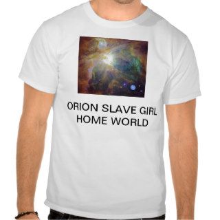 HOME WORLD OF THE ORION SLAVE GIRLS TEE SHIRT
