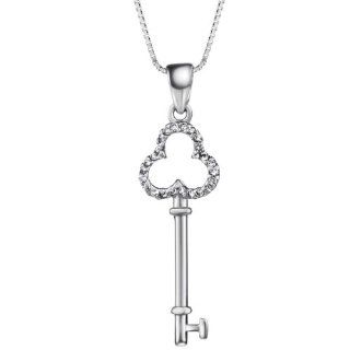 Neoglory Fashion Love Key Designer Pendant Necklace S925 Silver Jewelry: Jewelry